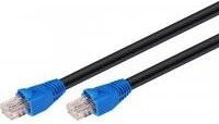 Wentronic Goobay CAT 6 Outdoor-Patchkabel Ethernet LAN, U/UTP, Schwarz-Blau, 50 m - Bild 1