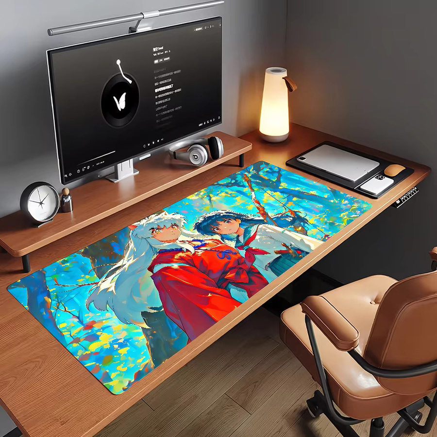 Anime Inuyasha XXL Mauspad rutschfest mit verriegelbarem Rand in Multicolour - Bild 5
