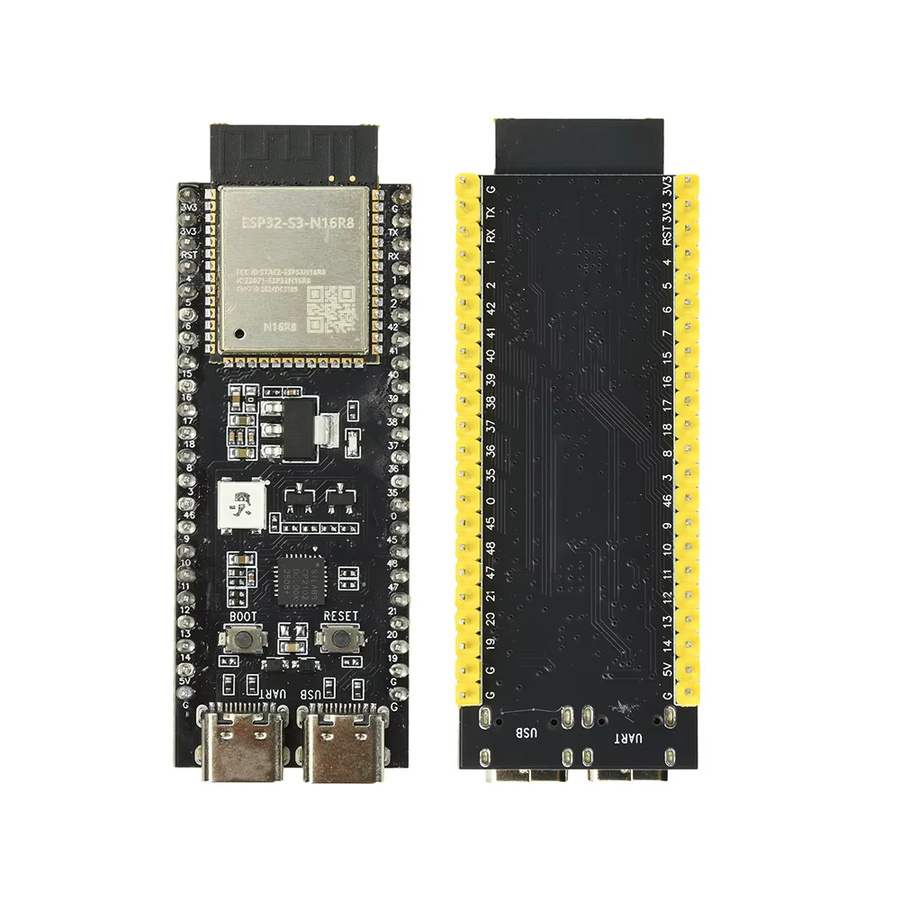 Gaqqee ESP32-S3-DevKitC-1 WLAN- und Bluetooth-Entwicklungsboard mit ESP32-S3-N16R8 Modul, 44-Pin, Schwarz - Bild 1