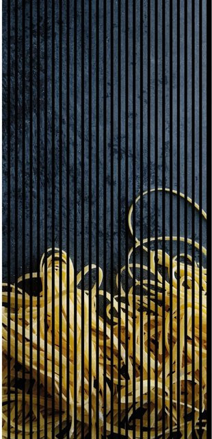 FN Acustico Akustikplatte Nudeln in Bunt, modernem Design aus PET und MDF, B/H/T: 113,3 x 240 x 1,9 cm - Bild 1