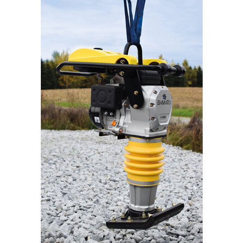 BAMATO Vibrationsstampfer V-90G mit Fahrwerk, Gelb, H x B x T: 106 x 74 x 38 cm - Bild 3