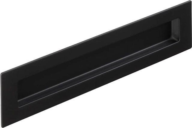 SO-TECH Muschelgriff EL-11 aus Edelstahl in Schwarz Matt, B: 200 mm, H: 50 mm - Bild 1