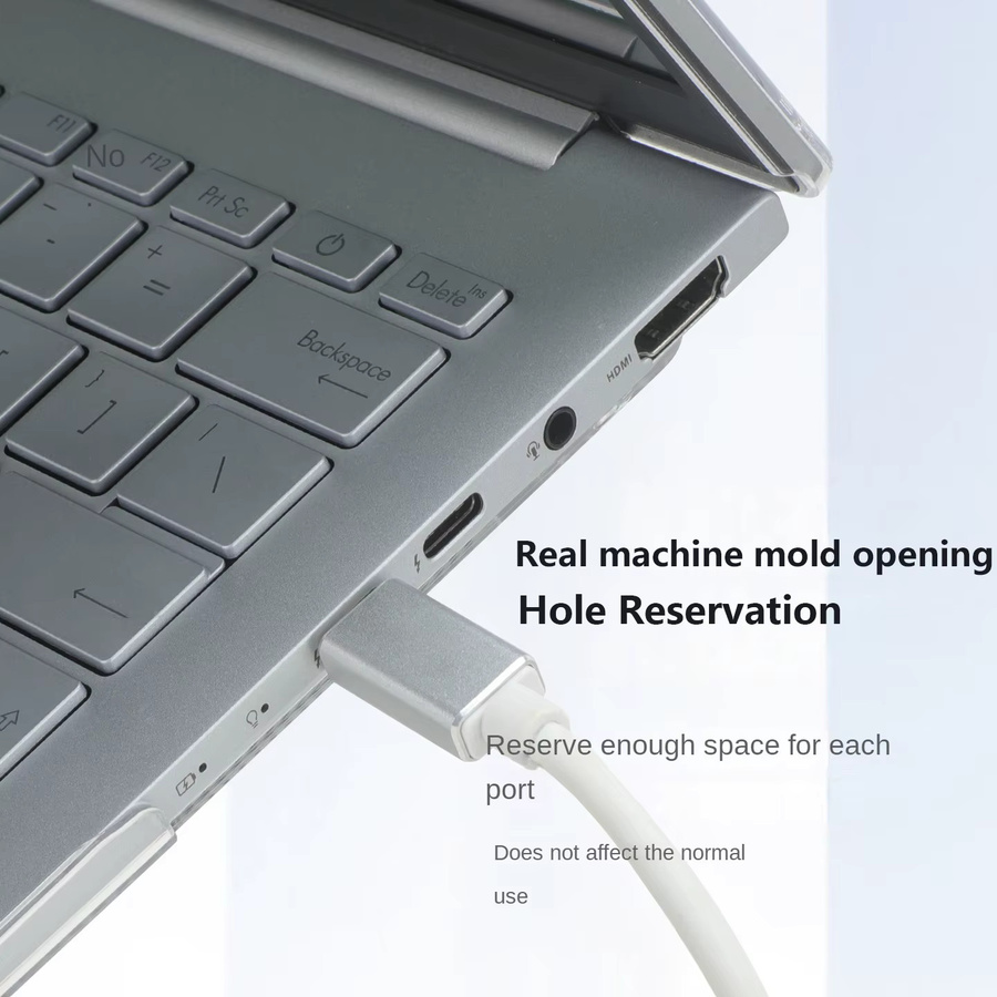 Transparente matte Schutzhülle für Asus Zenbook 14 OLED (Modelle 2024/2025) UX3405C UM3406 Anti-Drop Case - Bild 3