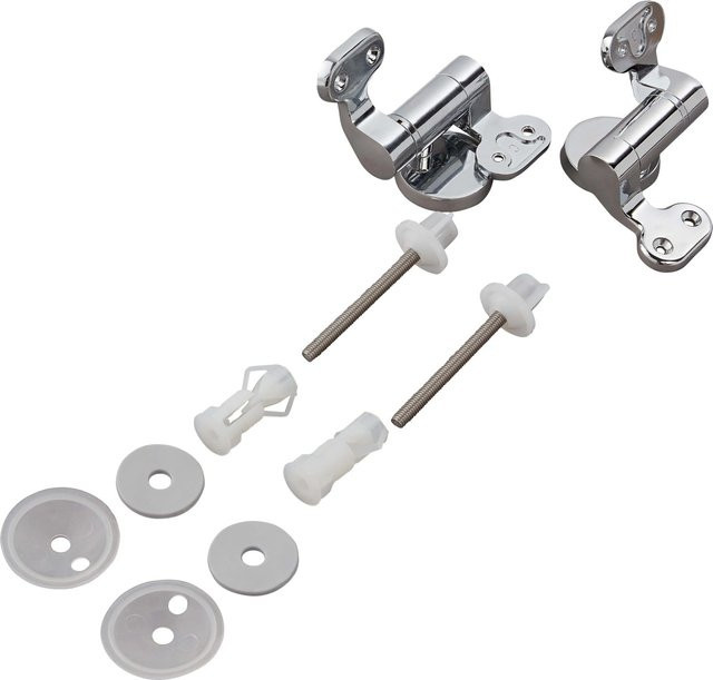 baliv Befestigungs-Set für baliv WC-Sitz Limay aus Metall in Silber/Chrom - Bild 1