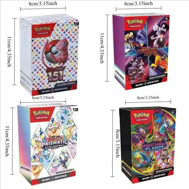 Pokémon Booster-Bundle Destined Rivals Prismatic Evolutions Scarlet Violet 151, Englische Booster-Sammelkarten, ab 6 Jahren - Bild 1
