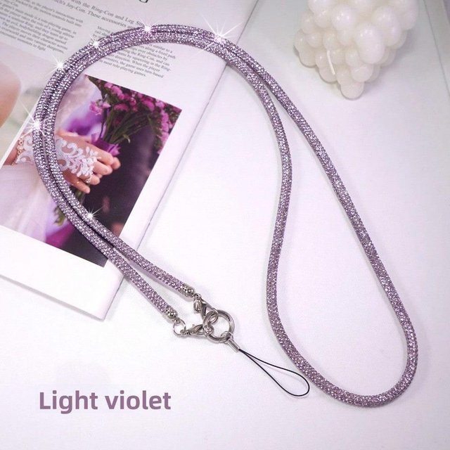 Handy-Kette Lanyard, Strass, Bunt, Unisex - Bild 1