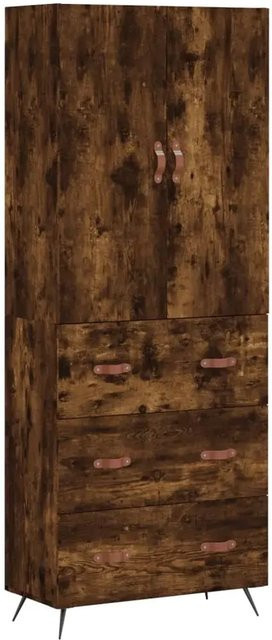vidaXL Highboard Räuchereiche in Braun im Industrial Design, B/T/H: 69,5 x 34 x 180 cm - Bild 1