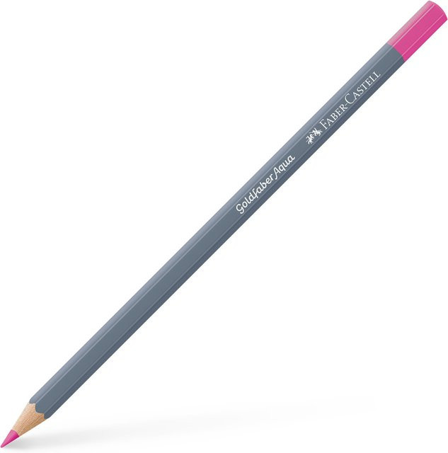 Faber Castell Aqua Aquarellstift in Fuchsia Pink mit Pigmenten - Bild 1