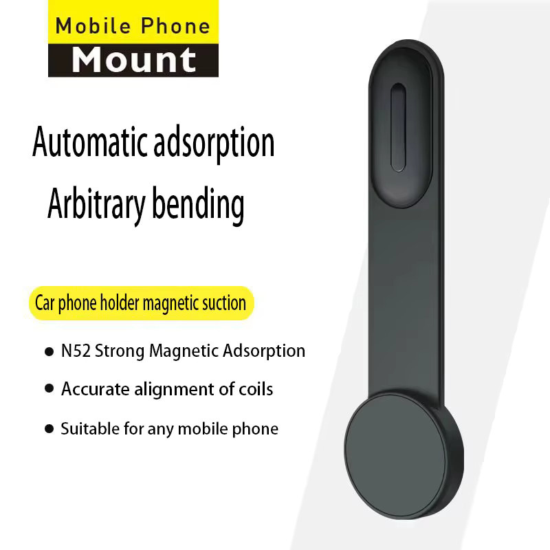 Magnetischer Auto-Handyhalter für iPhone 12 bis 15 in Schwarz zur Befestigung an Armaturenbrett oder Mittelkonsole - Bild 3