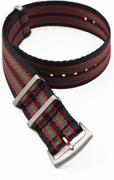 Nato-Uhrenarmband, Textil, 20 mm, Schwarz, Herren - Bild 1