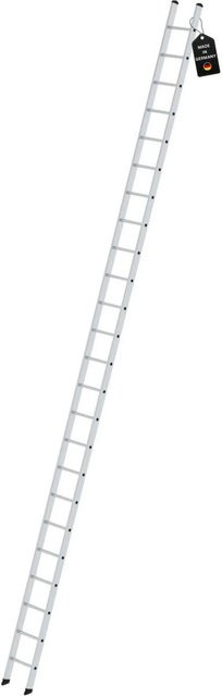 PROREGAL Sprossen-Anlegeleiter in Silber, 24 Sprossen, Breite: 350 mm, ohne Traverse - Bild 1