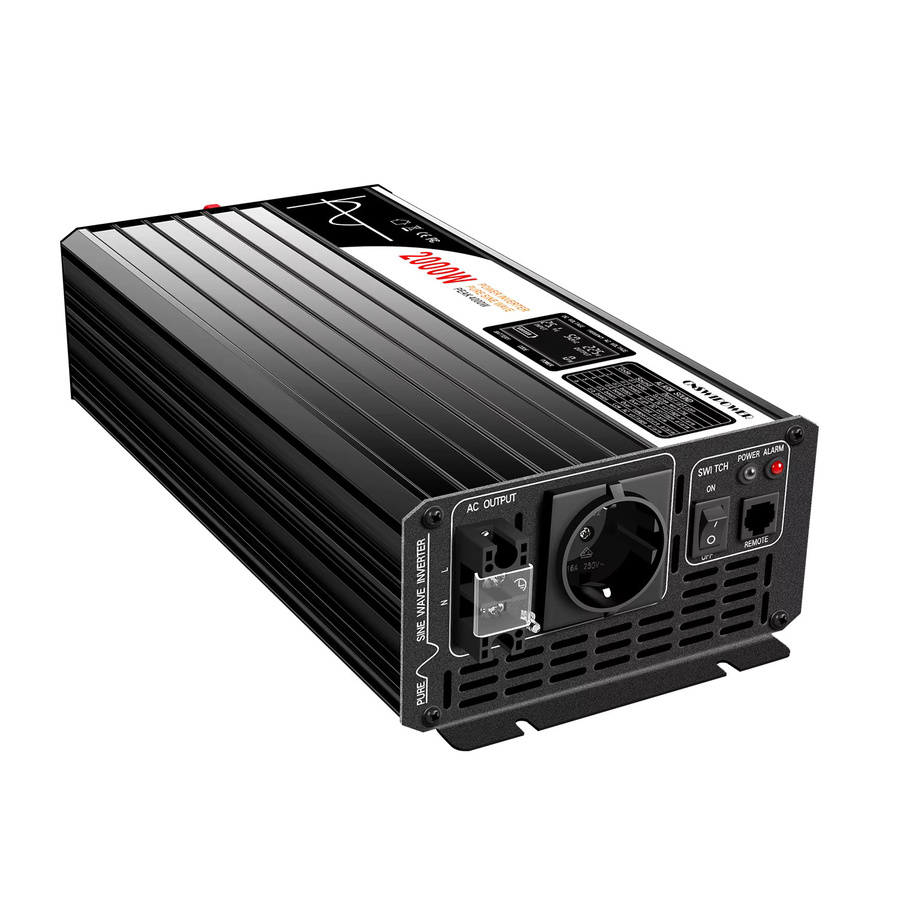 CNSWIPOWER Reiner Sinus-Wechselrichter 2000W Schwarz für 12V 24V 48V zu 230V ideal für Camping, Wohnmobil und Zuhause - Bild 6