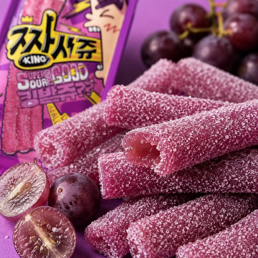 YEM Weintraube saure Streifen Gummibärchen 2 x 150 g - Bild 6