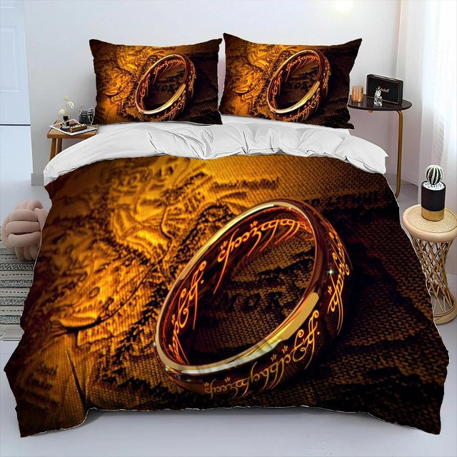 Warmth Home Herr der Ringe Hobbit Bettwäsche-Set mit Bettdeckenbezug und Kissenbezug, B/H: 180 x 210 cm - Bild 1