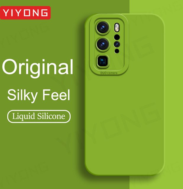 YIYONG Silikon Softcover für Huawei P40 Pro in Purple und Green - Bild 1