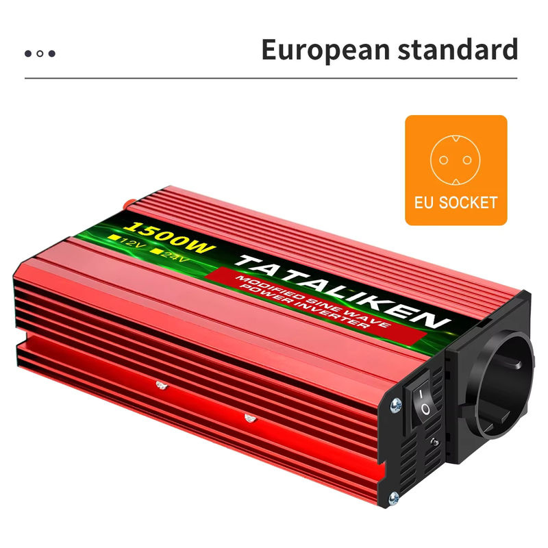 TATALIKEN Wechselrichter 12 V DC zu 220 V AC mit modifizierter Sinuswelle und Spannungsanzeige in Rot - Bild 5