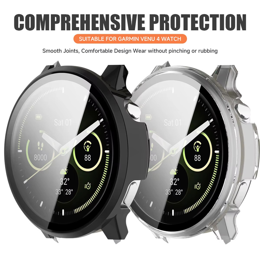 Garmin Smartwatch Abdeckung, Fall + Glas, Schwarz, transparent, Unisex - Bild 6