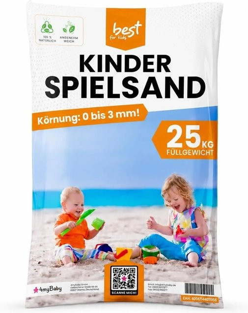 best for kids Spielsand 50 kg Gewaschener Quarzsand - Bild 1