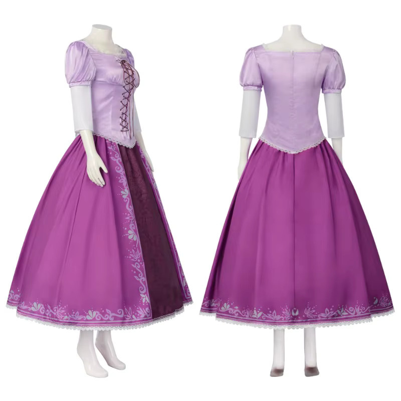 bilibili Prinzessin Cosplay Kostüm, Lila Langes Kleid, Unisex, Plüsch / Textil - Bild 3