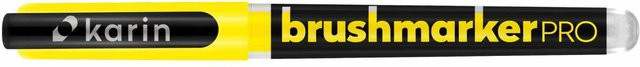 karin Brushmarker PRO Brushmarker mit Nylonspitze in Neon Yellow - Bild 1