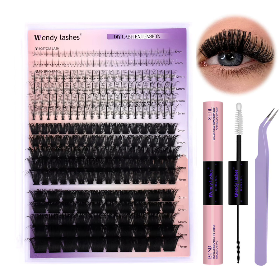 Wendy Lashes Lash Clusters Set, Black - Bild 6