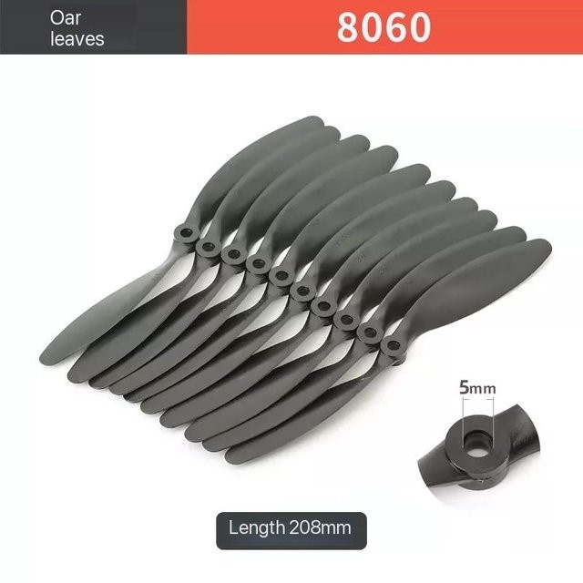 BANGSHE Propeller für Starrflügler, Su 27 Modell, KT-Board-Flugzeug, Anti-Drop-Propeller, 2212 Motor, 8-Zoll-Propellerblatt, Zubehör, Kunststoff, Schwarz - Bild 1