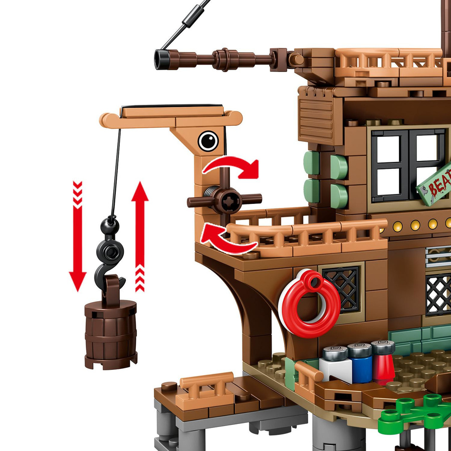 Linyi toy Pirat Schiff Bausteine Set Halloween - Bild 6