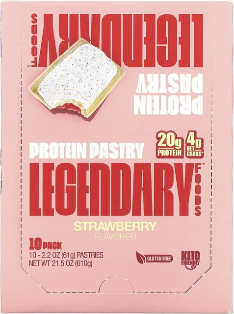 Legendary Foods Protein-Gebäck Erdbeere 10 x 61 g - Bild 1