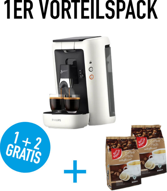 Philips Senseo Maestro Kaffeemaschine in Weiß mit programmierbaren Portionen und Entkalkungsprogramm - Bild 1