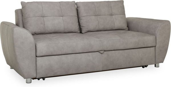 Schlafsofa vito SYSTEMO in Grau mit Lederbezug und Schlaffunktion