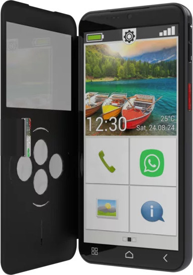Emporia SMART.6lite Smartphone Schwarz mit 128GB Speicher und NFC Android - Bild 1