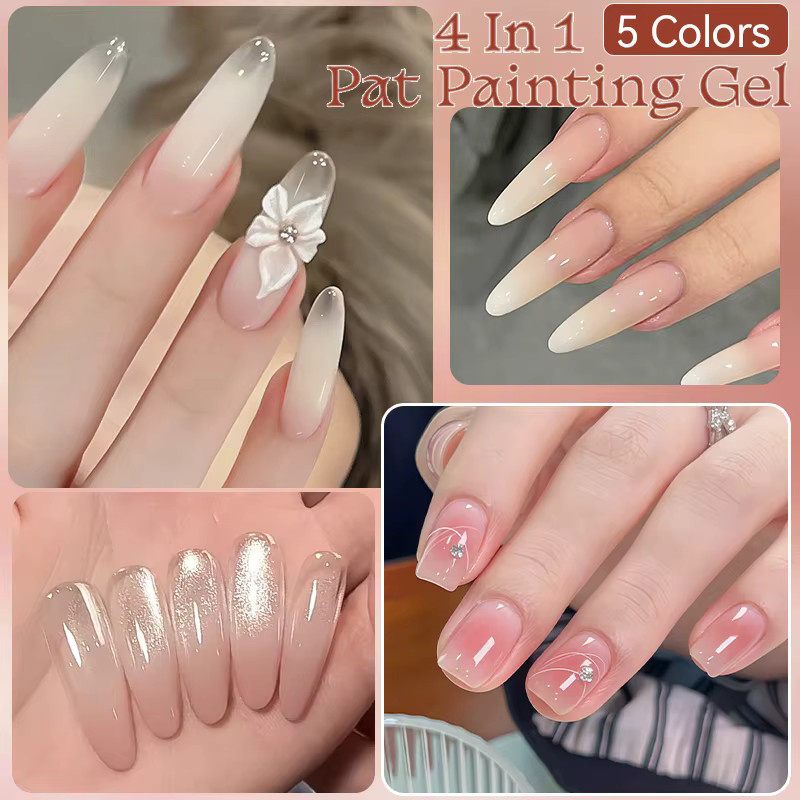 UR SUGAR 4-in-1 Nail Art Gel, Nude Pink, Glänzend - Bild 3