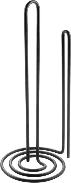 Küchenrollenhalter Metaltex MyRoll Lava in Schwarz aus Metall B/H/L: 14 x 32 x 16 cm - Bild 1
