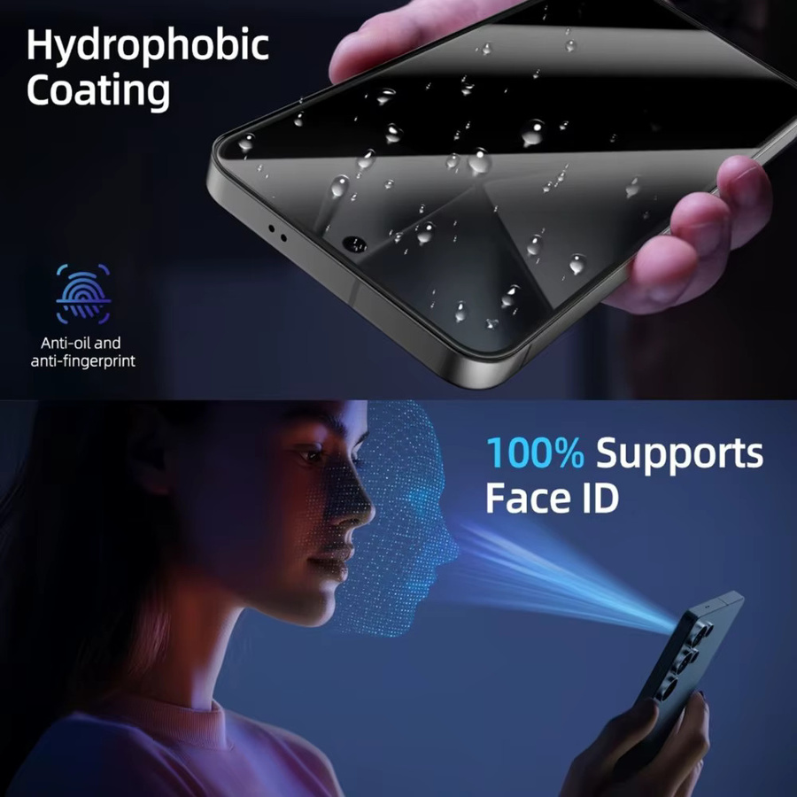 5 Stück Anti-Spy Panzerglas Displayschutz für Samsung Galaxy S25 - Bild 3