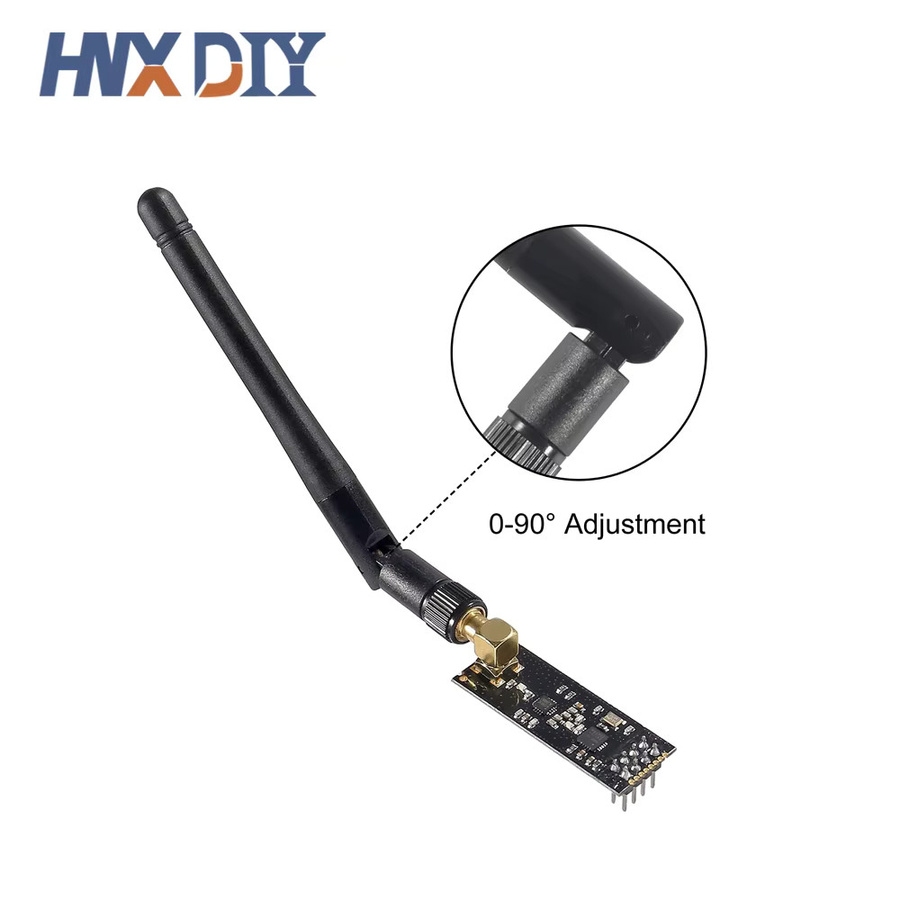 NRF24L01+PA+LNA 2,4 GHz Wireless-Module mit Antenne für eine Reichweite von bis zu 1100 Metern in Schwarz - Bild 2