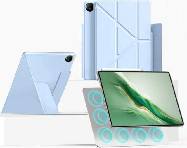 Magnetische Schutzhülle für Honor MagicPad 2 2024, schlanke Tablet-Abdeckung in Blau oder Lila - Bild 1