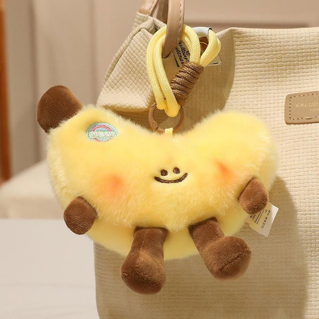 Yiran toy Frische Frucht Plüsch Schlüsselanhänger in Weiß, 15 cm, Duftender Kawaii Stofftier Anhänger - Bild 1