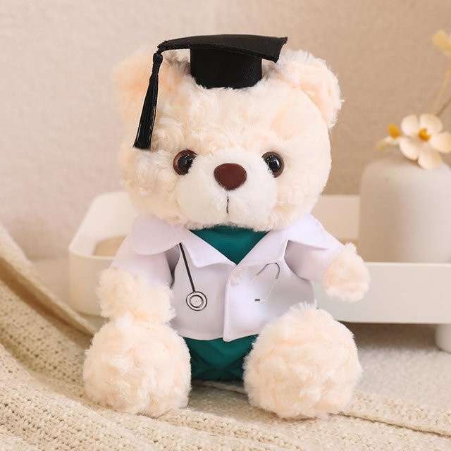 Binchi Fitness Medizinischer Abschluss Teddybär Plüschtier, 23cm, ab 14 Jahre - Bild 1