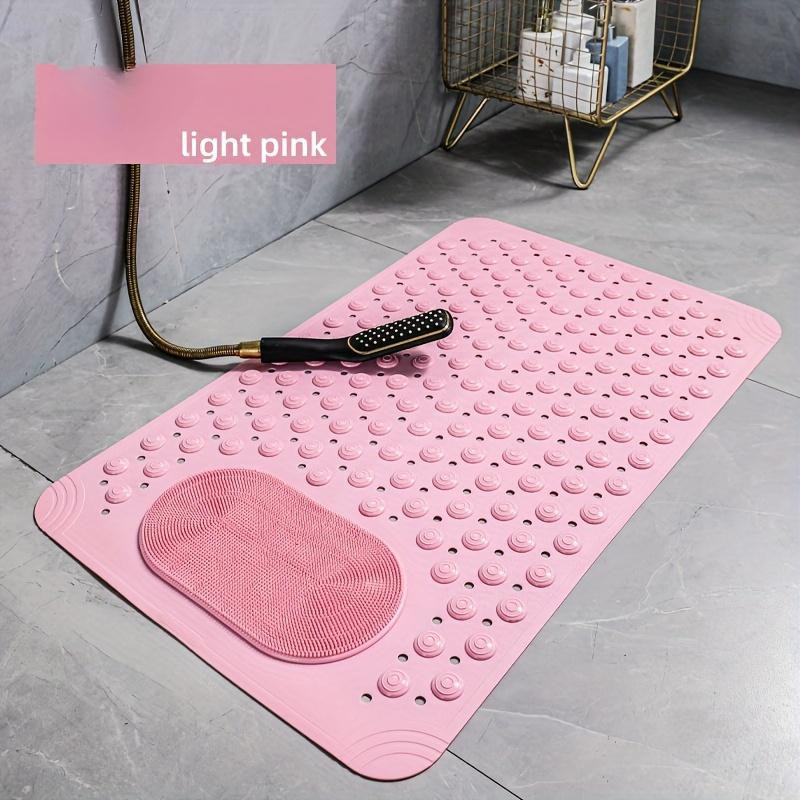 LChome Anti-Rutsch-Badezimmer-Matte mit Massagefunktion in Pink - Bild 1
