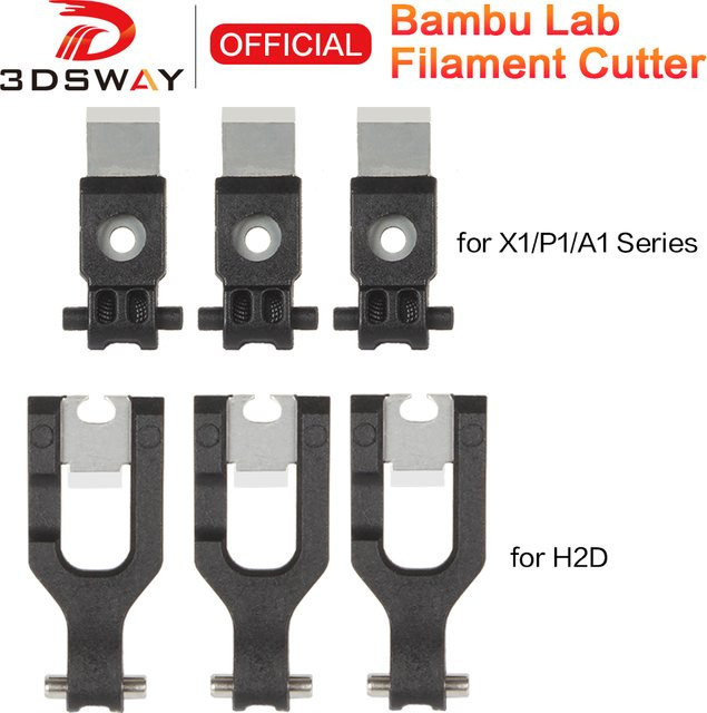 Bambu Lab Filament Cutter Ersatzteil für X1/X1C/P1S/P1P/A1/A1 Mini 3D Drucker H2S/H2D - Bild 1