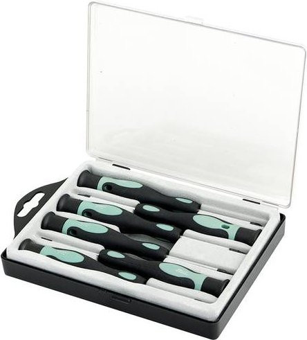 LogiLink Elektronik- und Feinmechanik Schraubendreher-Set mit Torx T5/T6/T7, Schlitz und Kreuz in Multicolour - Bild 1
