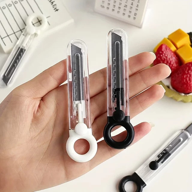 Handgefertigtes Allzweckmesser in Weiß für Büro und Schule aus Kunststoff - Bild 1