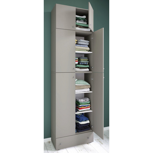 VCM Kleiderschrank Lona grau B/T/H: 39 x 70 x 240 cm - Bild 2