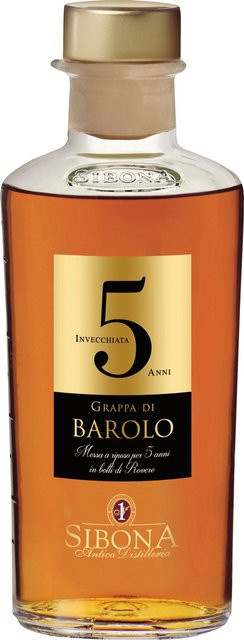 Sibona Grappa di Barolo Invecchiata 5 Anni, Italien, 0,5 l, 44% Vol. - Bild 1