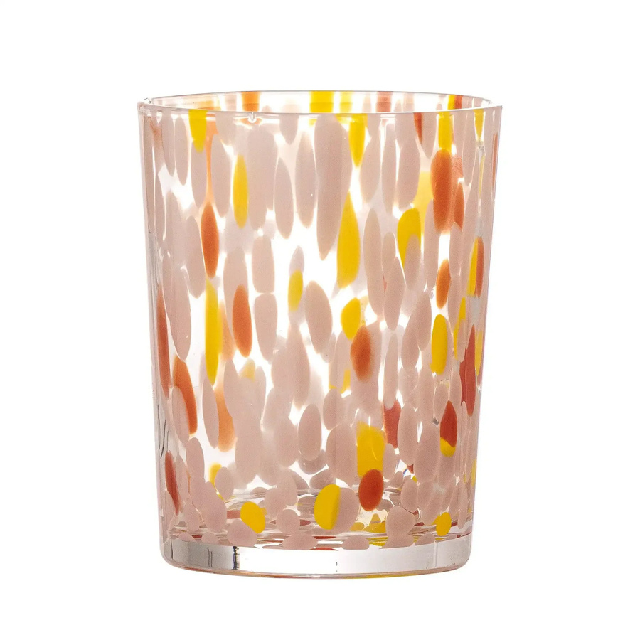 Bloomingville Trinkglas Lilya aus Glas in Rosa - Bild 1