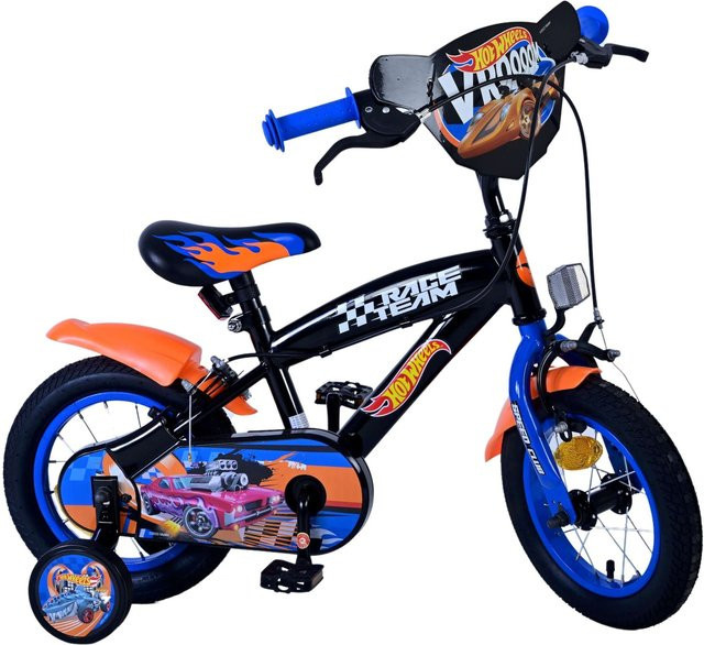 Volare Hot Wheels Kinderfahrrad, 12 Zoll, Schwarz - Bild 1