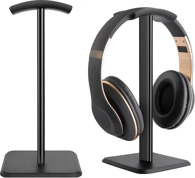 Fomscvka Universeller Kopfhörerständer aus Hartplastik als Headset-Halter für Gaming-Kopfhörer in Schwarz oder Weiß - Bild 1