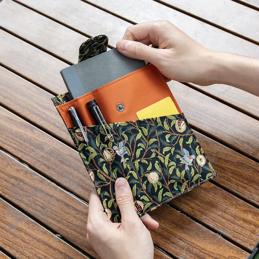 WESSLECO Multifunktionale Schreibwaren-Organizer-Tasche für A5-Notizbücher in Green und Multicolour, B: 24,0 cm, H: 19,7 cm - Bild 4