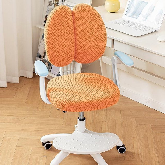 Elastischer Sitzbezug für Esszimmerstühle und Schulstühle von Yiran Furniture in Orange - Bild 1