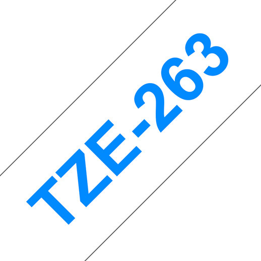 Brother TZe-263 Laminiertes Schriftband Blau auf Weiß, Breite: 36 mm, Länge: 8 m - Bild 2